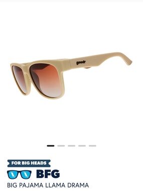 Big Pajama Llama Drama Men’s Beige Sunglasses by BFG